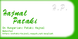 hajnal pataki business card